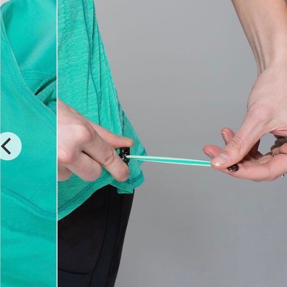 EUC Lululemon 2 in 1 Run Time Tank Top • Heathered Toothpaste Mint • US 4 - Picture 3 of 10